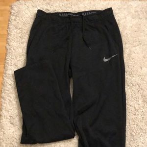 Mens Size M dri-fit black nike sweatpants